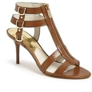 Chic Brown Strappy Heels